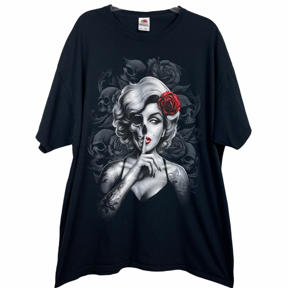 ❗️Custom Rose Skull Girl Tshirt